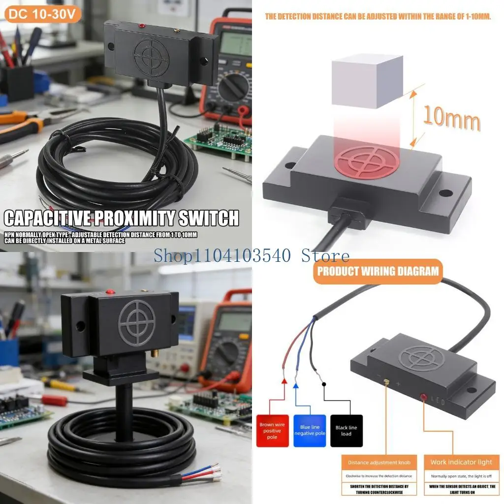02DC Durability Capacitive Sensors Switches 10mm Ranges For Long Terms Use