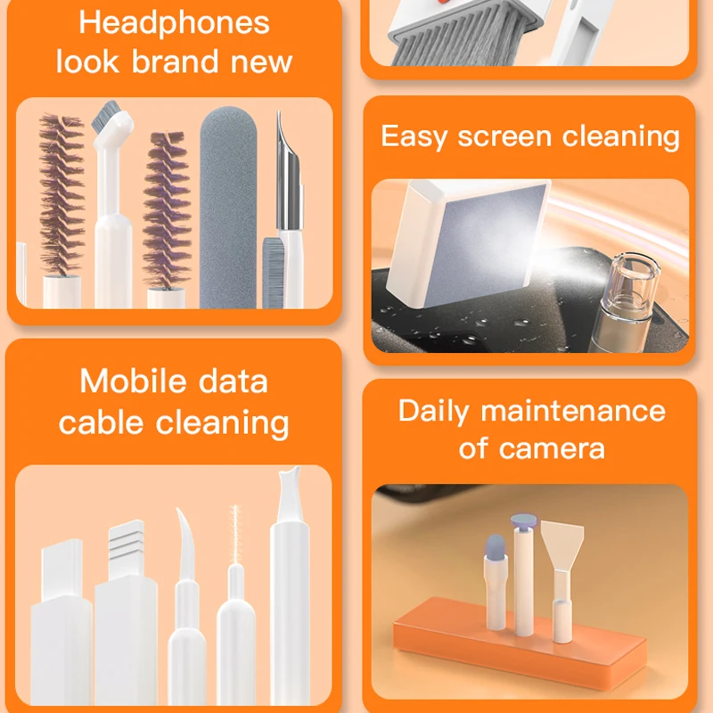 مجموعة أدوات تنظيف مغناطيسية متعددة الوظائف مع قلم سعوي ، كمبيوتر محمول ، هاتف ، لوحة مفاتيح ، كاميرا ، سماعات أذن ، آيباد ، آيفون 15 ، 32 في 1