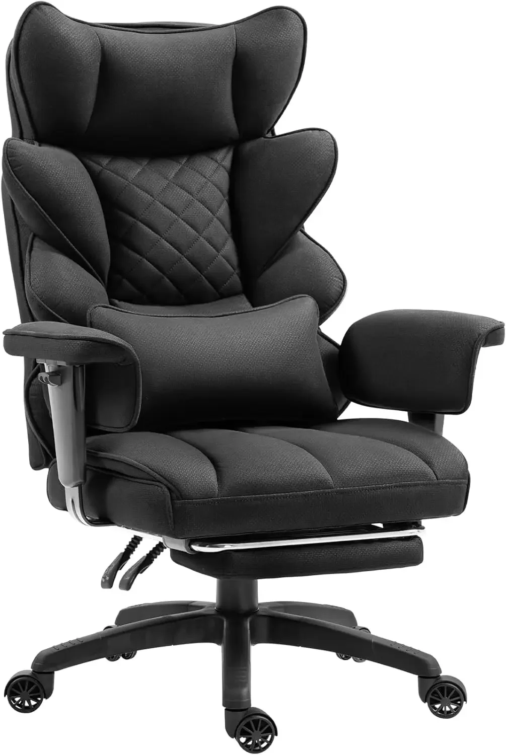 Dowinx Big and Tall Office Chair with Pocket Spring Cushion and Lumbar Support,High Back Computer Gaming Chair with Adjustable.