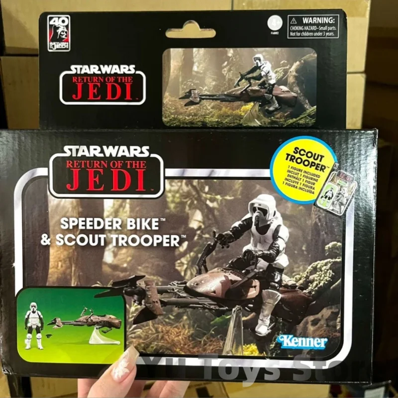 2024 Star Wars Figure The Vintage Collection Speeder Bike Jedi Returns The Retro Scout Trooper Cartoon Decor Adult Birthday Gift