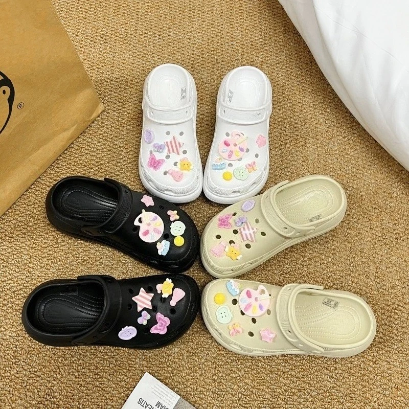 12Pcs Cute Palette Style Shoe Charms Accessories Perfect For Clogs Slide Sandals Garden Shoe Decoration Buckles Pins Summer Gift