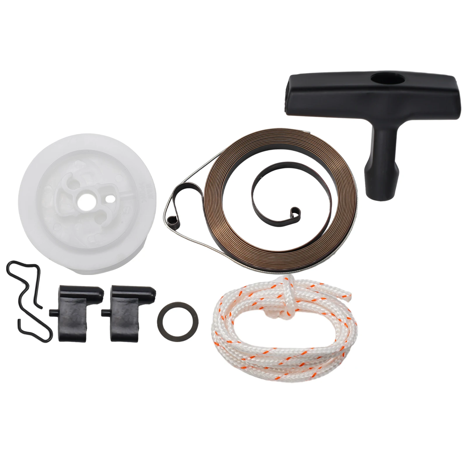 Recoil Rewind Spring Starter Pulley Handle Rope Pawl Replacement for Chainsaws 034 036 044 MS340  Recoil Rewind