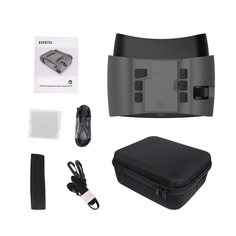 BNV21 Night Vision Binoculars Infrared Goggles for Hunting, 5X Optical Zoom, 3'' Large Screen Binoculars 200m~500m, with 32GB