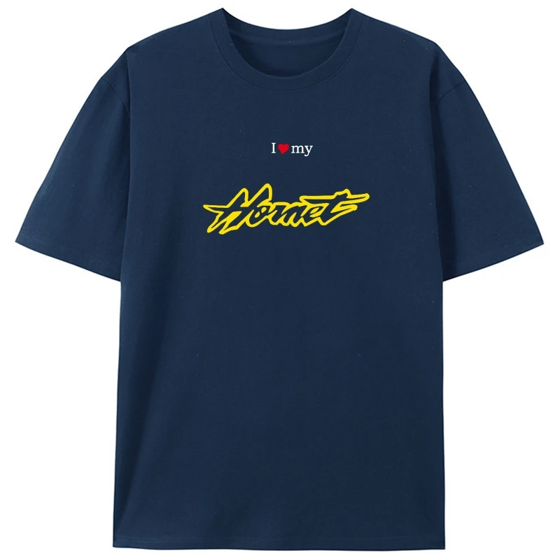 

Футболка Hornet Moto, мужские круглые хлопковые модные футболки с короткими рукавами