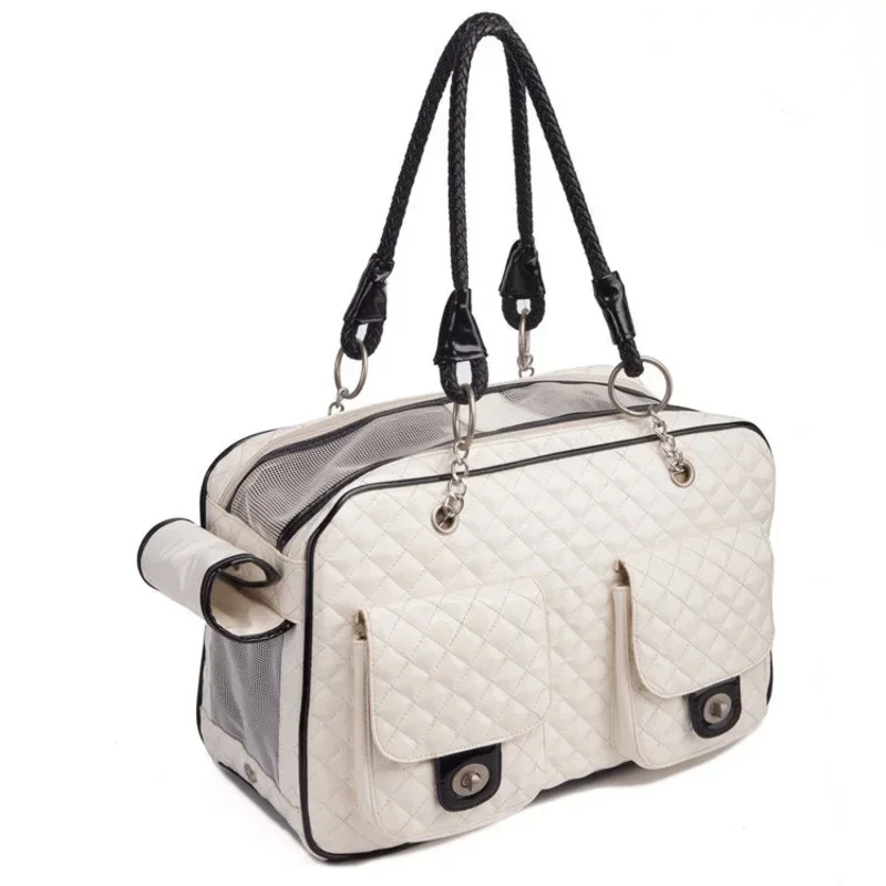 

For Pet Cat Dog Carrier Bag Travel Leather Carriers Sling Backpack Teddy Carrying Bag Handbag Small Dog