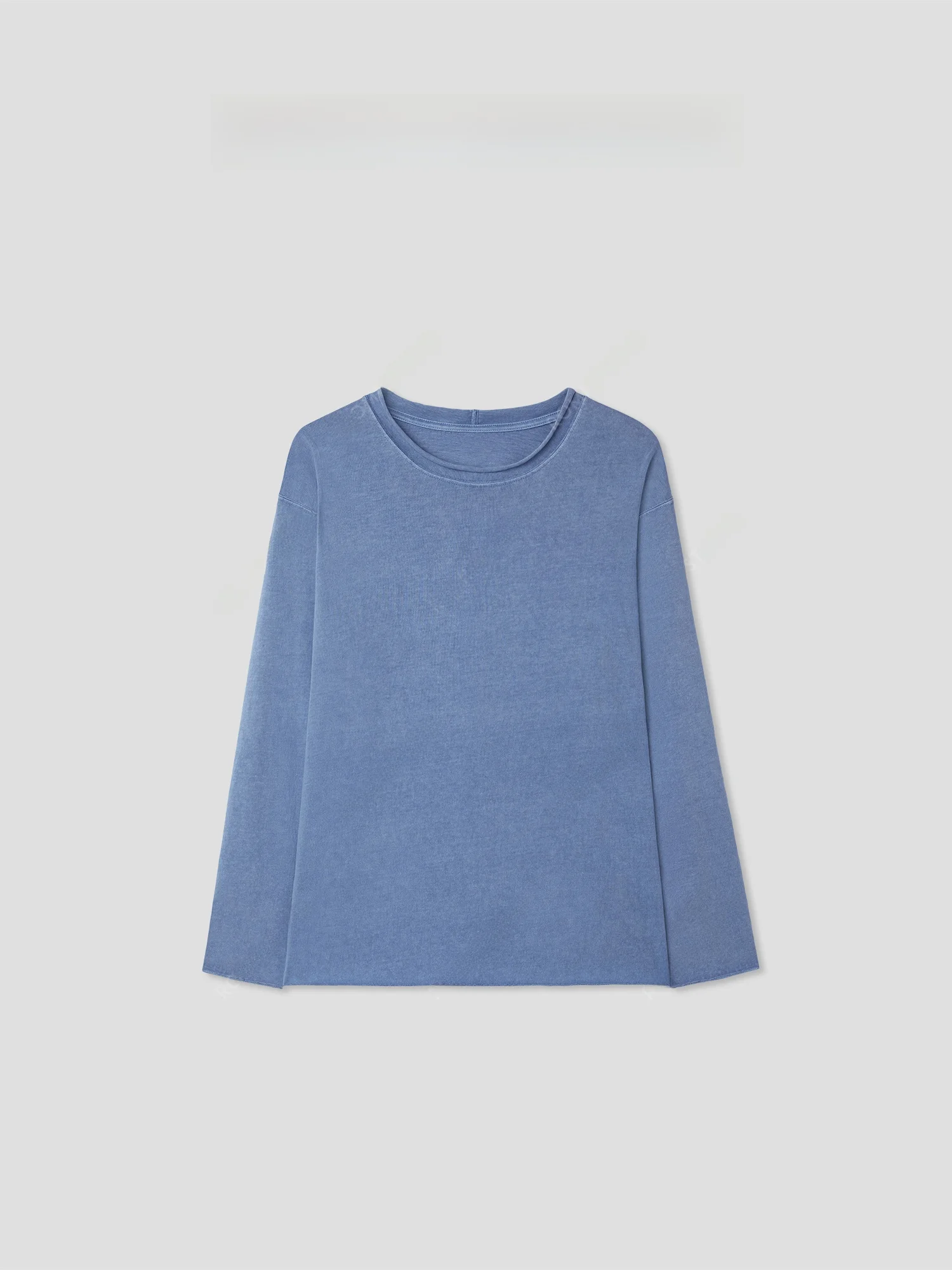 

Romantic Studio Comfortable Cotton Long Sve T-irt Casual round Ne Cuffed Loose Fit Women's Top Moisture ng Sweats...