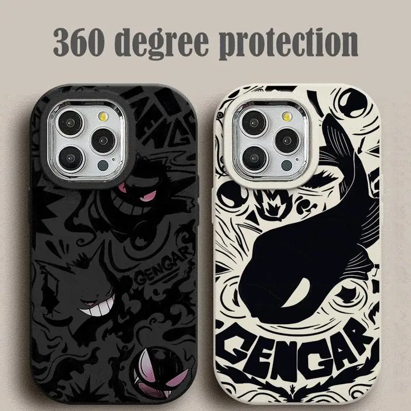 Pokemon Gengar Mewtwo Phone Case for Apple iPhone 13 15  Pro Max 14 13 Pro 11 12 14 Plus 15Plus Silicone Soft TPU Cover