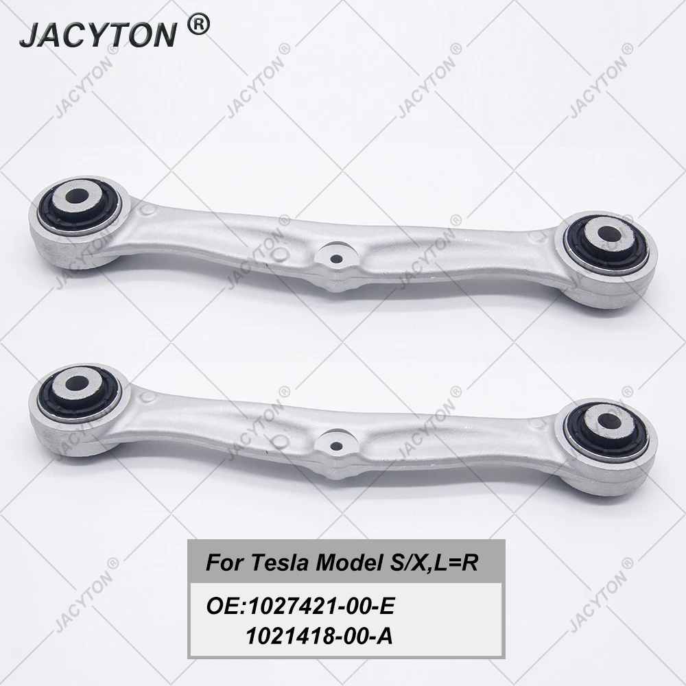 JACYTON Pair Rear Upper Suspension Control Arm For Tesla Model S X 5YJS 5YJX 102742100E 1027421-00-E 1021418-00-A