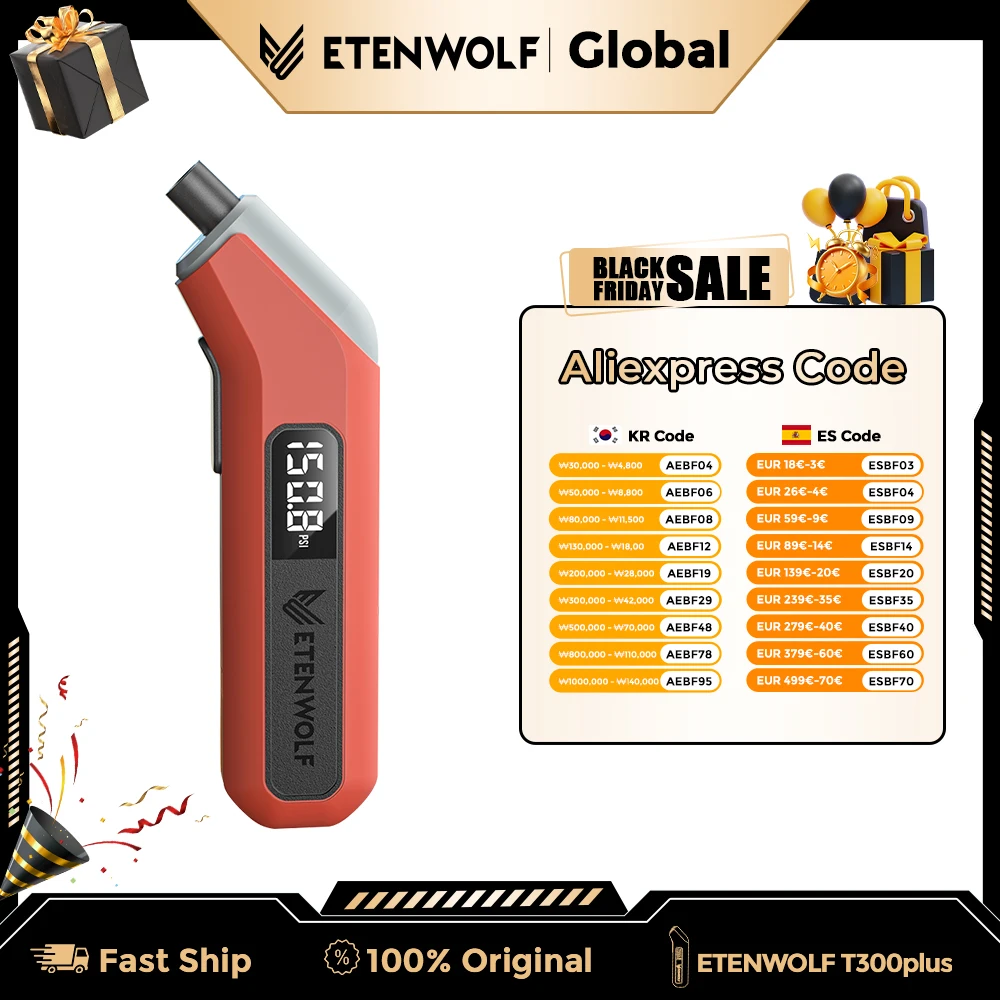 yZ[zETENWOLF T300 Plus ^CCv 200 PSI 邢LEDfBXvC fW^^CQ[W ouA_v^[t