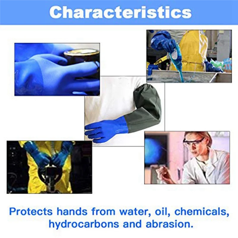 

ABKN-Heavy Duty Gloves Long Waterproof Gloves And Heavy Duty Waterproof Gloves For Harmful And Acid Work
