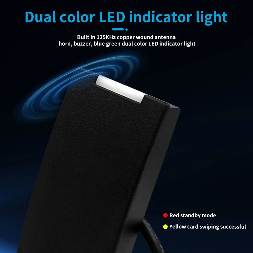 Electronic Door Access Control System, 125Khz, EM, ID, RFID, Wiegand, Contactless Smartcard Sensor, Smart Card Reader, Scanner, 26 Bit