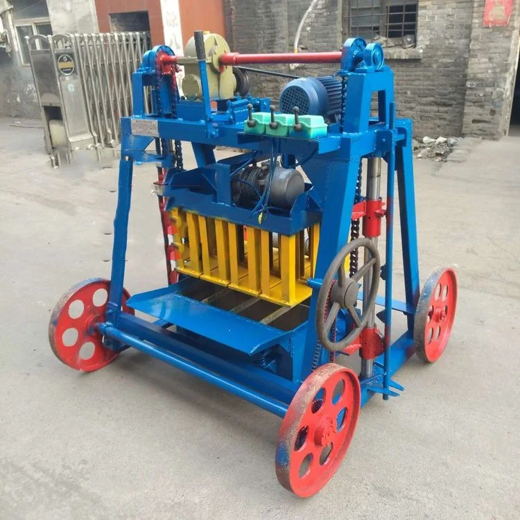 Diesel Engine Semi Automatic Block Making Machine With Manual Feeding And Automatic Vibration Compaction For Quality Bricks