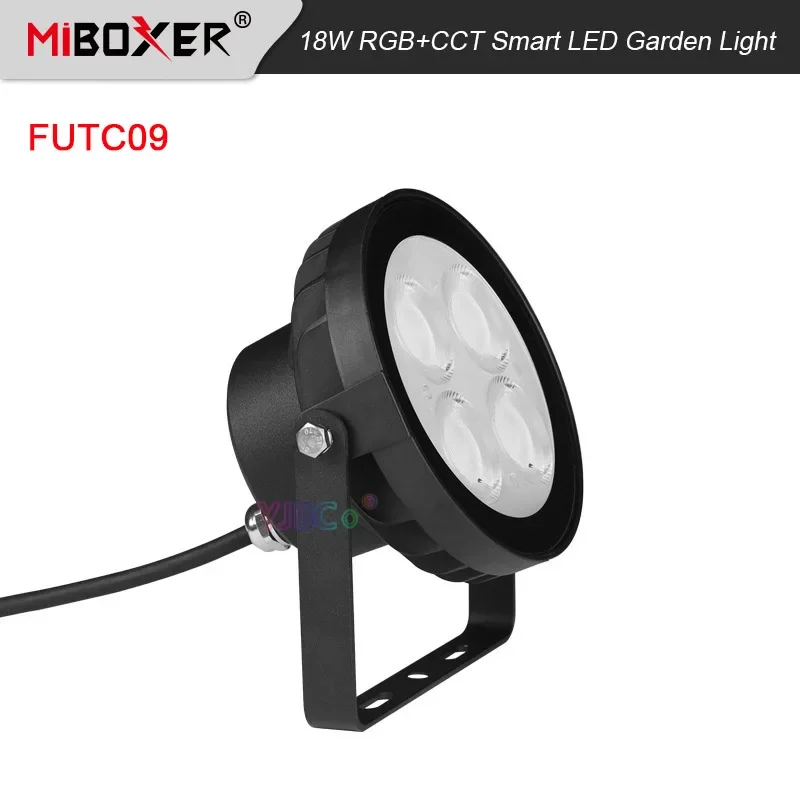 

Miboxer 18 Вт RGB + CCT светодиодный светильник для сада, 110 В 220 В FUTC09, газон, тройник, водонепроницаемый IP66, умный наружный телефон 2,4G, Радиочастотный пульт дистанционного управления