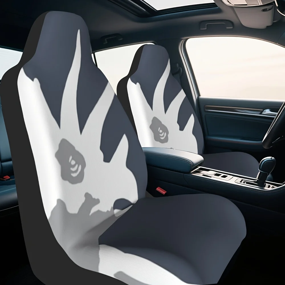 Set Of 2, Distinctive Dinosaur-Themed Car Seat Covers, Cozy And Collapsible, Suitable For Vehicles, Suvs, And Trucks, Ideal For
