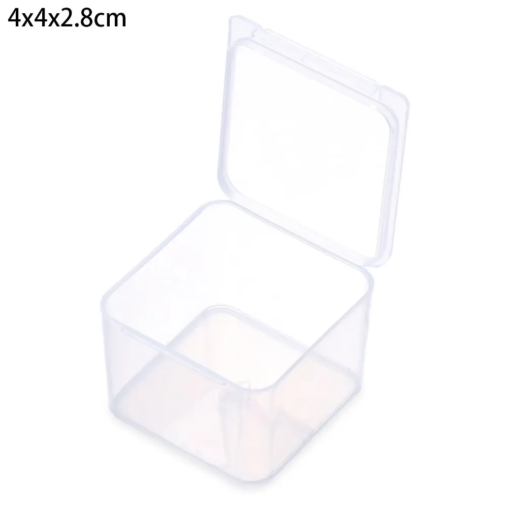 Transparent Plastic Hardware Case Beads Container Pill Chip Box Small Storage Box Jewelry Organizer Case