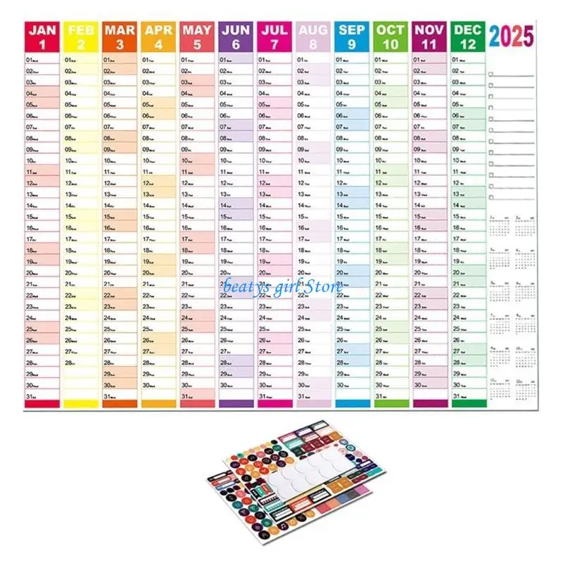 

C7AB 2025 Full Year Calendar Wall Planner 2025 Yearly Planner Home Planner Calender