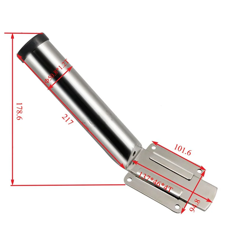 

Держатель для морской удочки Lo-ok Съемный держатель для удочки из нержавеющей стали с направляющим креплением