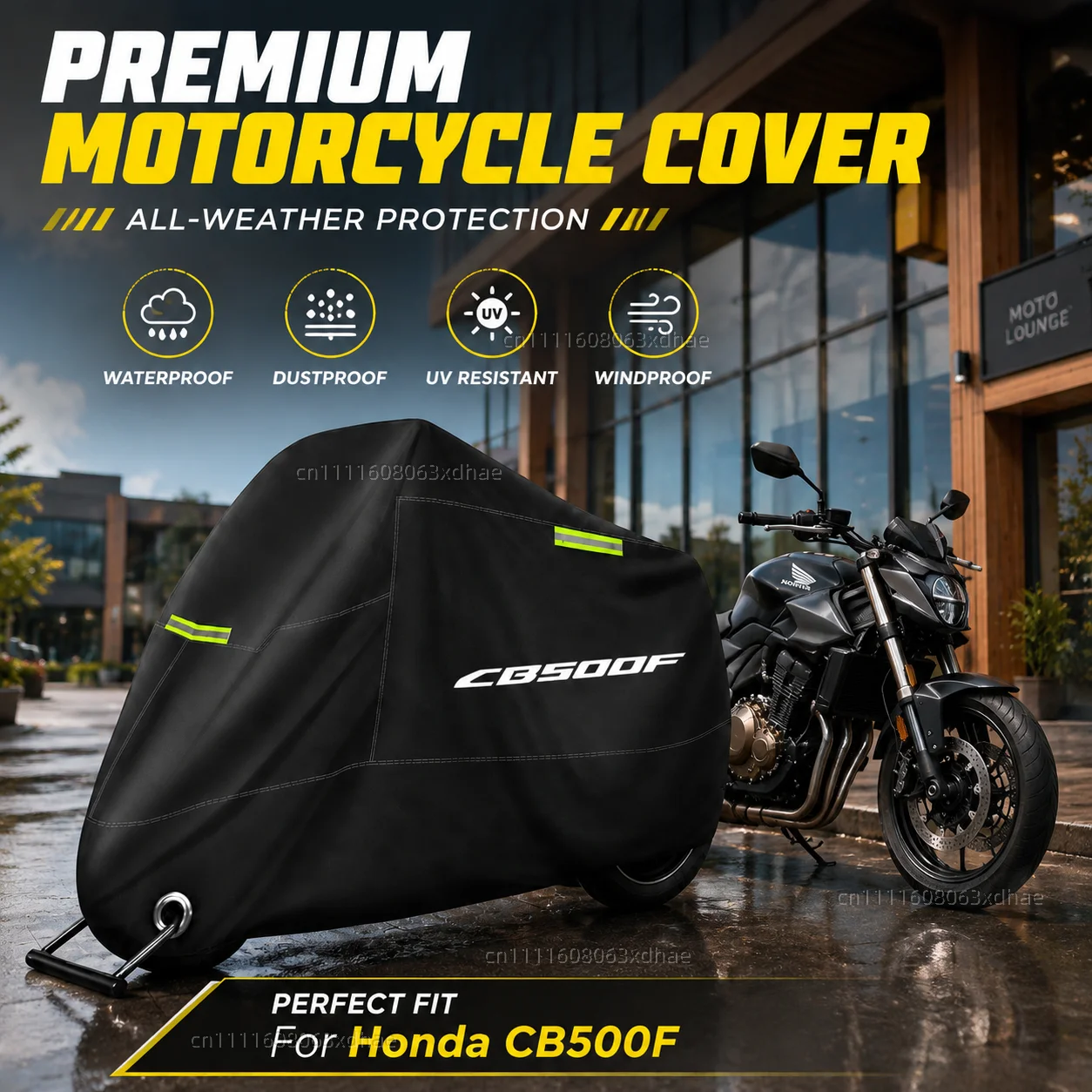 

Premium Motorcycle Cover All Weather Dust Rain UV Protection 190T Oxford Cloth For For Honda CB500F CB 500F CB500 F