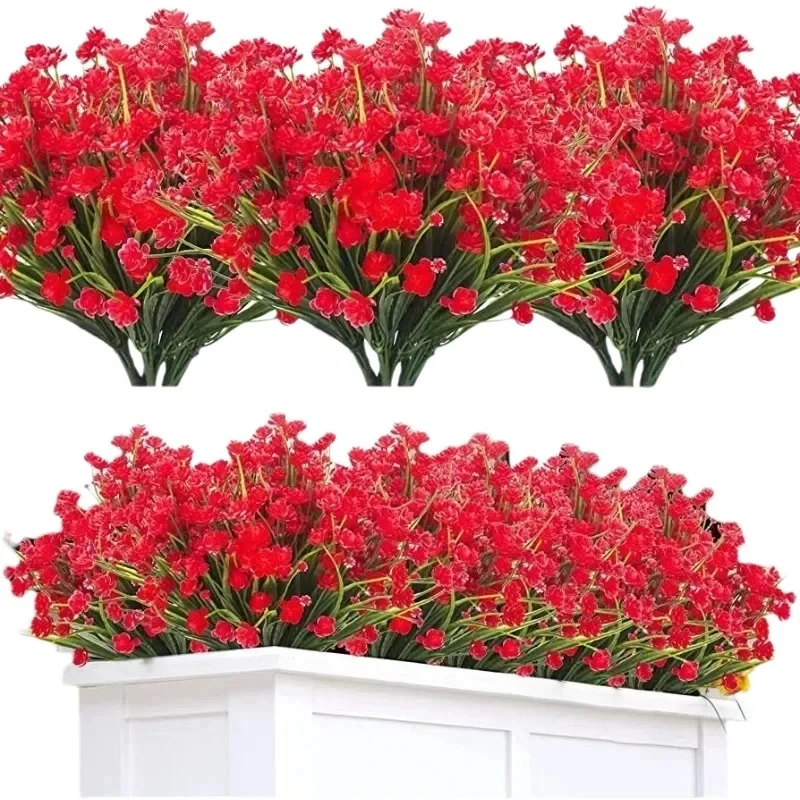 

1 PC Artificial Plastic Flowers Fake Eucalyptus Plant ParterrWedding Arch Home RoomOrnamental Flowerpot Festival Scrapbook Decor