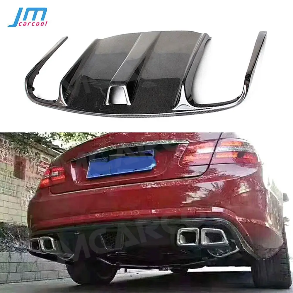 Carbon Fiber Rear Lip Diffuser For Mercedes Benz E Class W207 C207 E260 E300 E350 Sport Coupe 2 Door 2009-2012 Car Bumper Guard