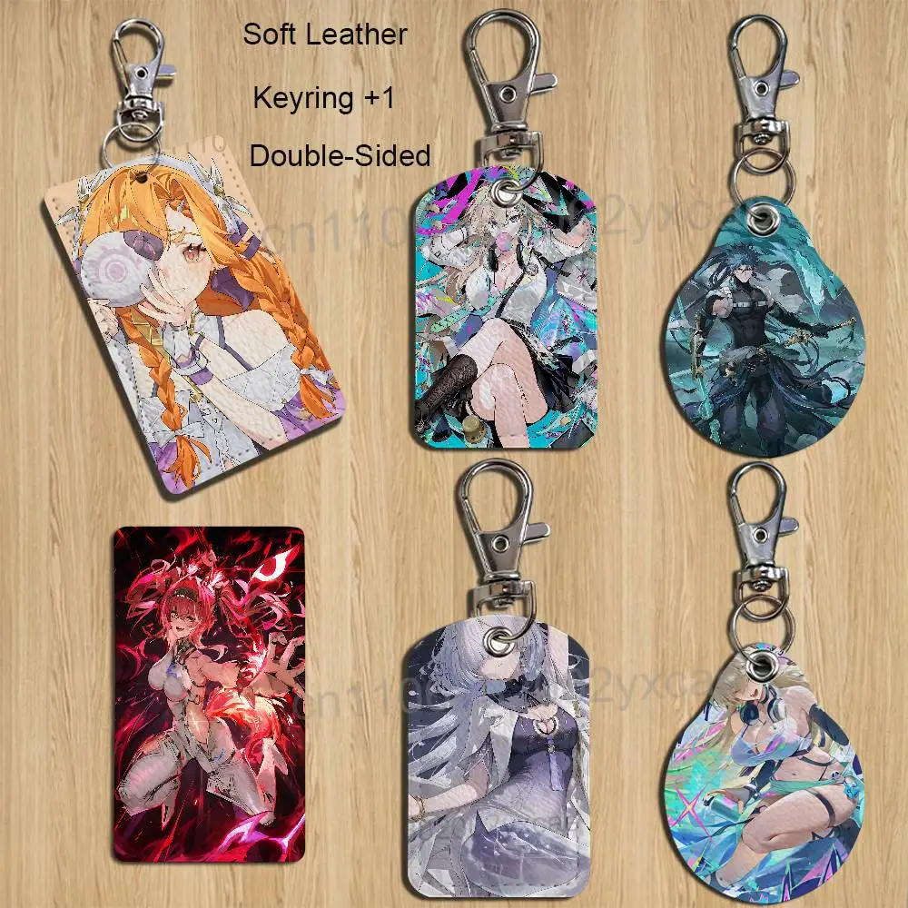 

Scarlet Wuthering Waves Sigrika Holder For Bank Business Work Card Holder Student Card Case Bus Card Keychain