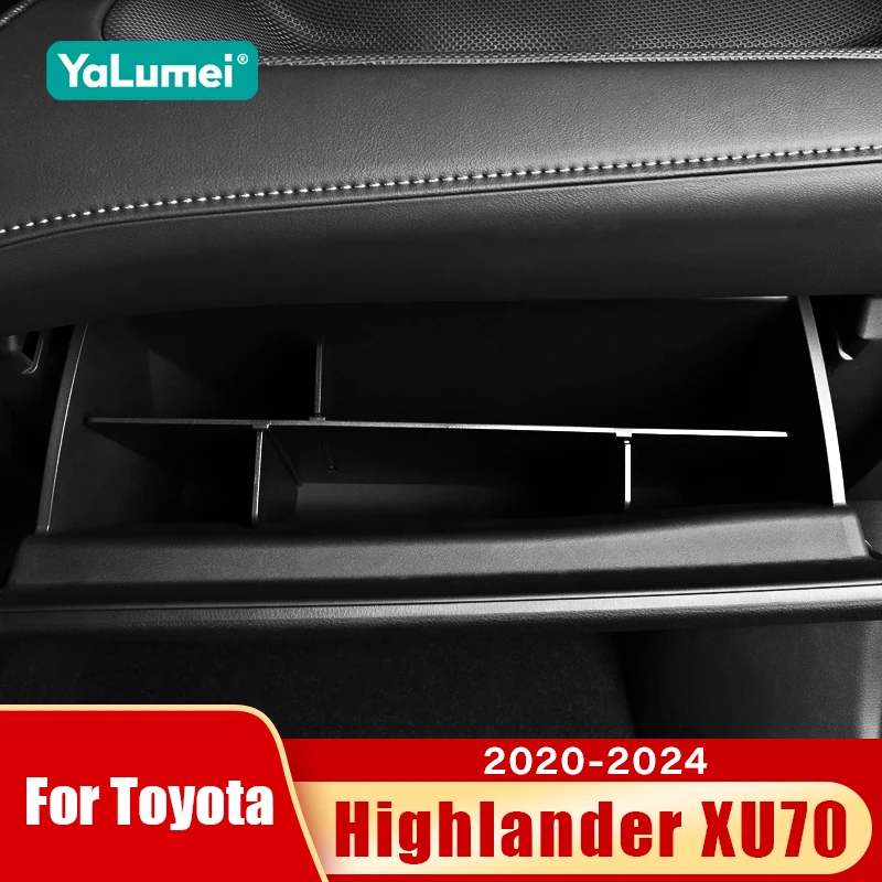 Für Toyota Highlander XU70 2020 2021 2022 2023 2024 Kluger ﻿ Auto-Beifahrer-Aufbewahrungsbox Organizer Ablage Zubehör