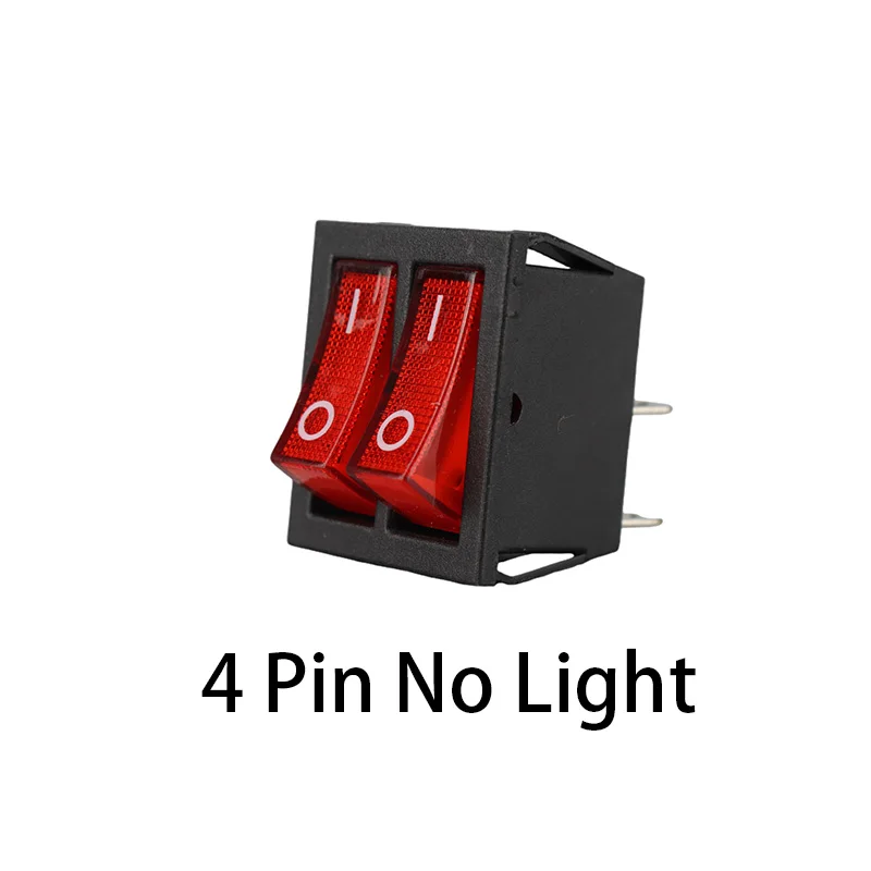 1PCS KCD8 6PIN 16A 250V 20A 125V Double Light Switch Rocker Switch Waterproof ON-OFF KCD6 Boat Power Switch