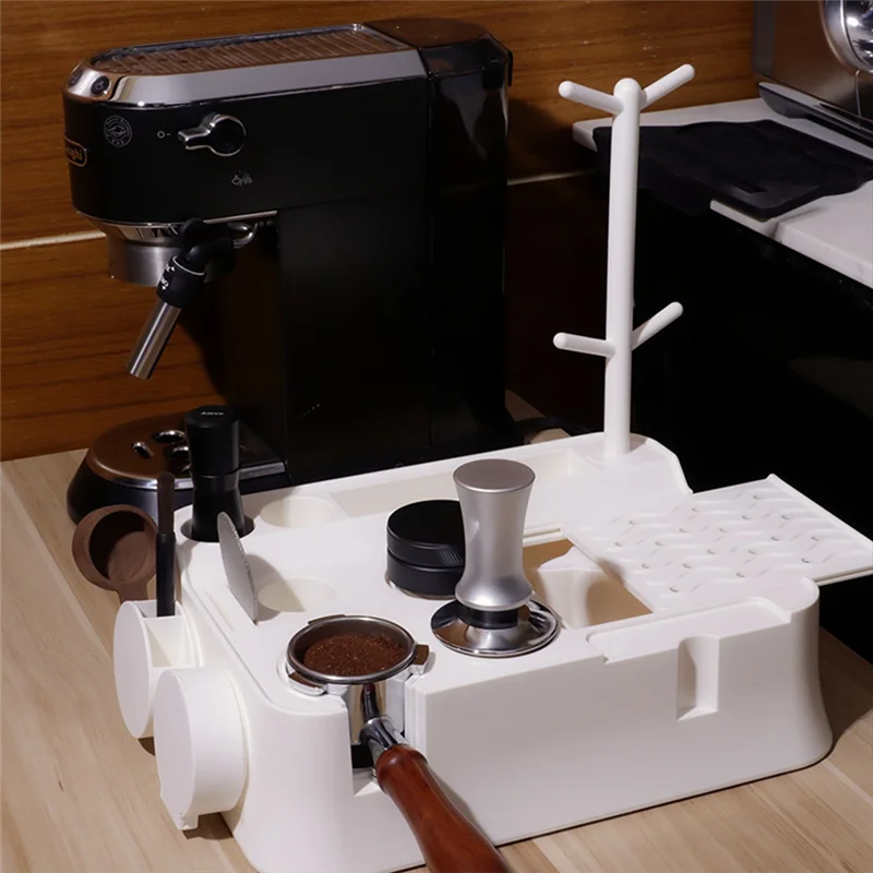 ¡Promoción! Estación de compactación de Espresso, caja organizadora de filtro de café, soporte de manipulación para encimera, herramientas de café, organizador A