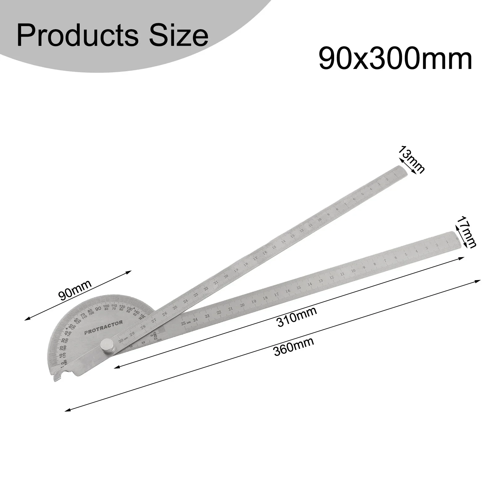 0-180 Degrees Protractor Angle Finder Ruler Adjustable Protractor Clear And Accurate Readings Durability And Wear Resistance