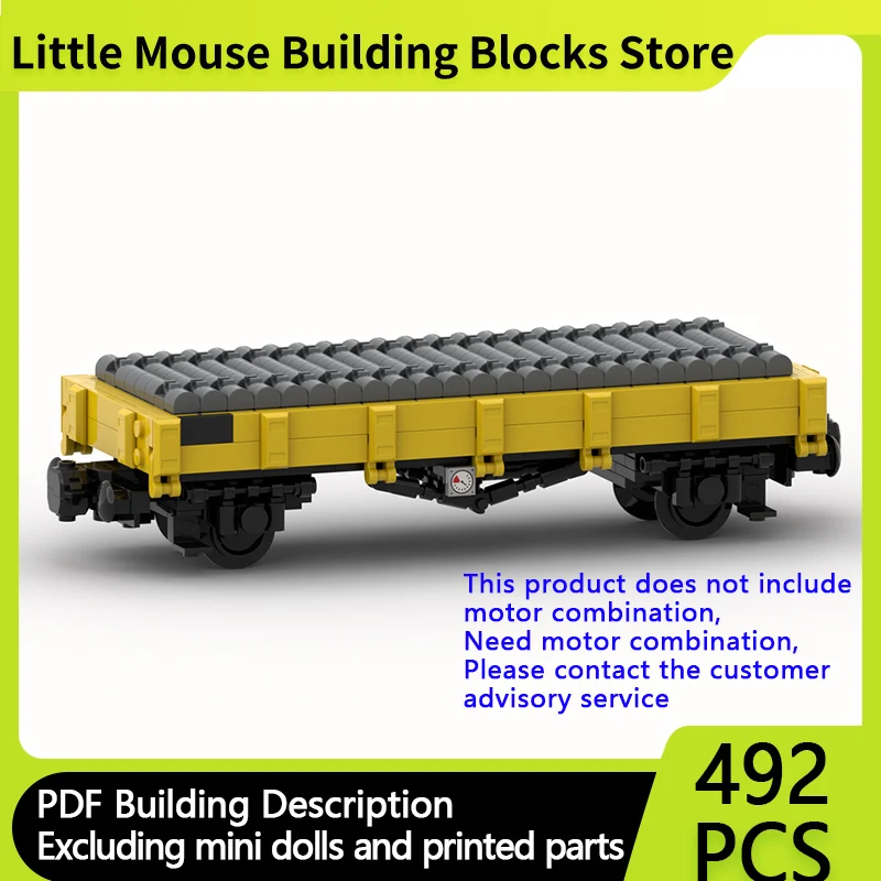City Car Model MOC Building Bricks Xr-35 Engineering Flat Wagon Modular Technology Gifts Holiday Assemble Children Toys Suit
