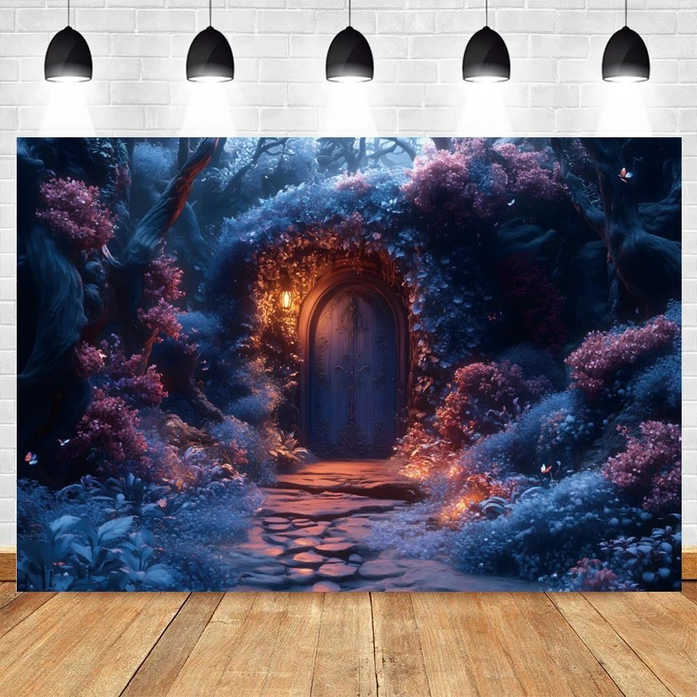 Dreamy Wonderland Forest Photography Backdrop Magic Hut Wedding Birthday Party Decoration Kids Portrait Background Photo Props