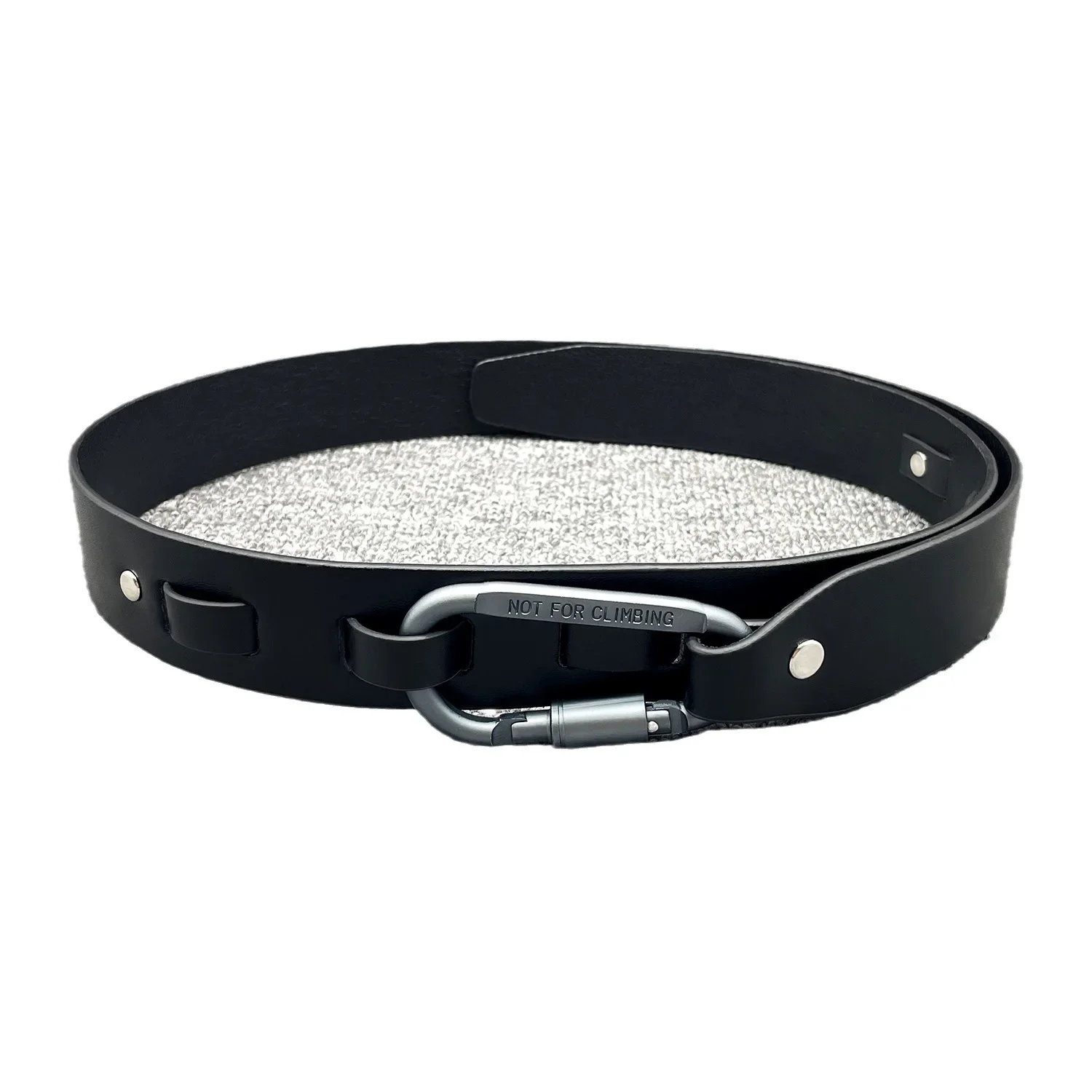 Trend Outdoor Designer Wind Silver Grey Climbing Buckle Letter Y2k Belt Engraving Function Black Belt  Men\'s Women\'s Accessories