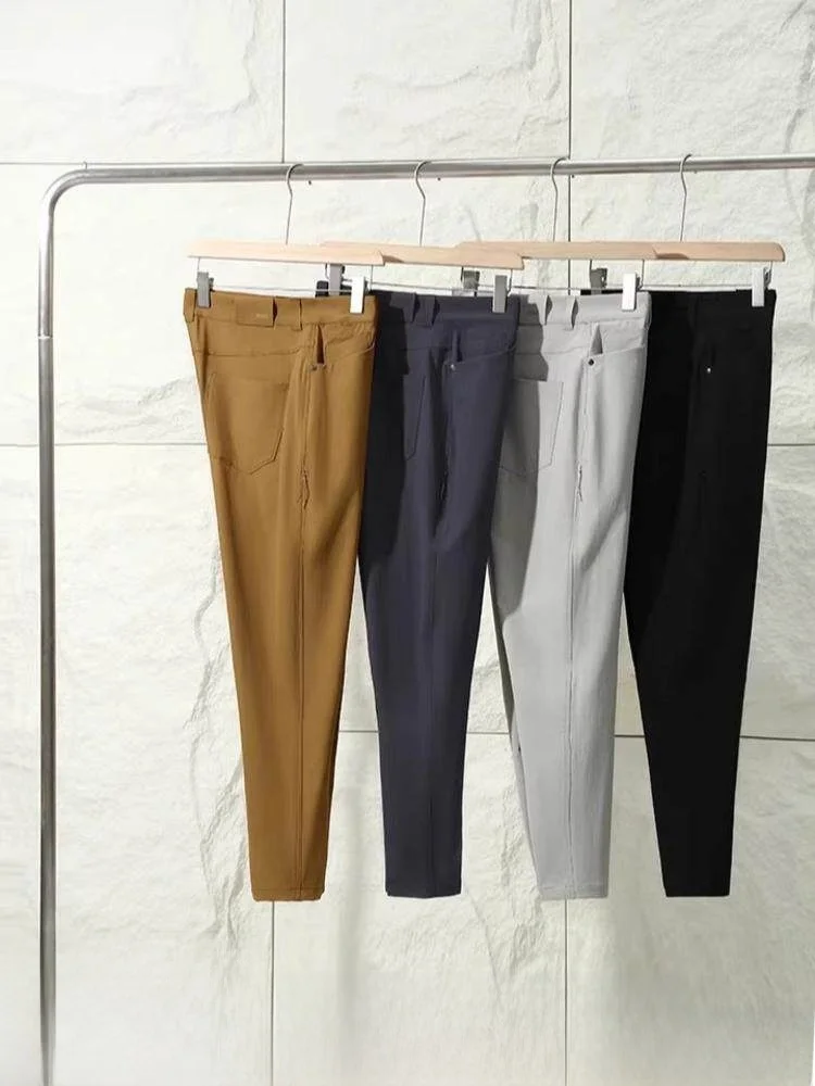 

Мужские повседневные брюки Leavo Johnson: эластичные, дышащие, прямого кроя, со средней посадкой, удобные для ежедневной носки