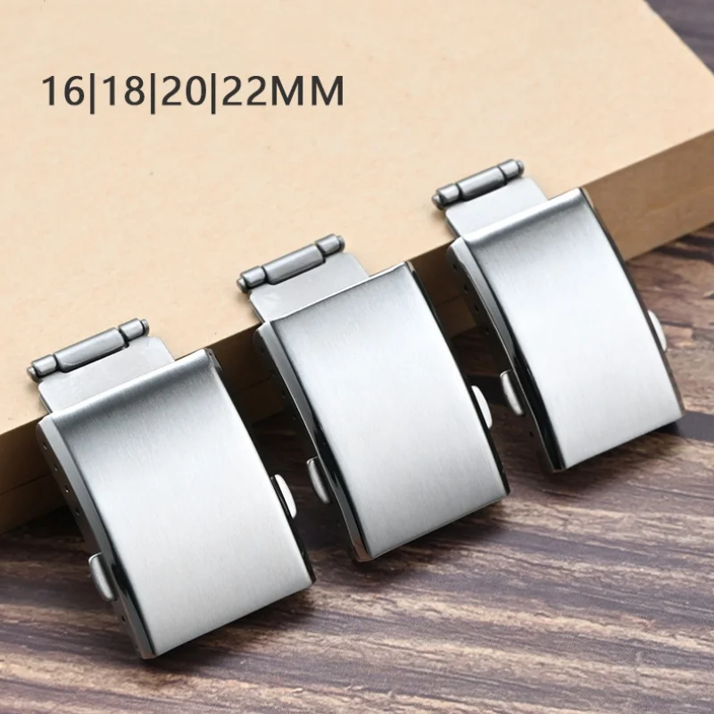 

16mm 18mm 20mm 22mm 316L Stainless Steel Watch Clasp Replacement for Men Women Watch Buckle Universal Metal Folding Buckle