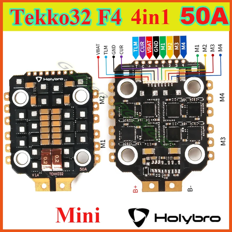 

Обновление Holybro Tekko32 F4 металлический 50A blheli _ 32 3-6S 4 в 1 бесщеточный 30.5X30.5mm ESC для RC FPV гоночного дрона