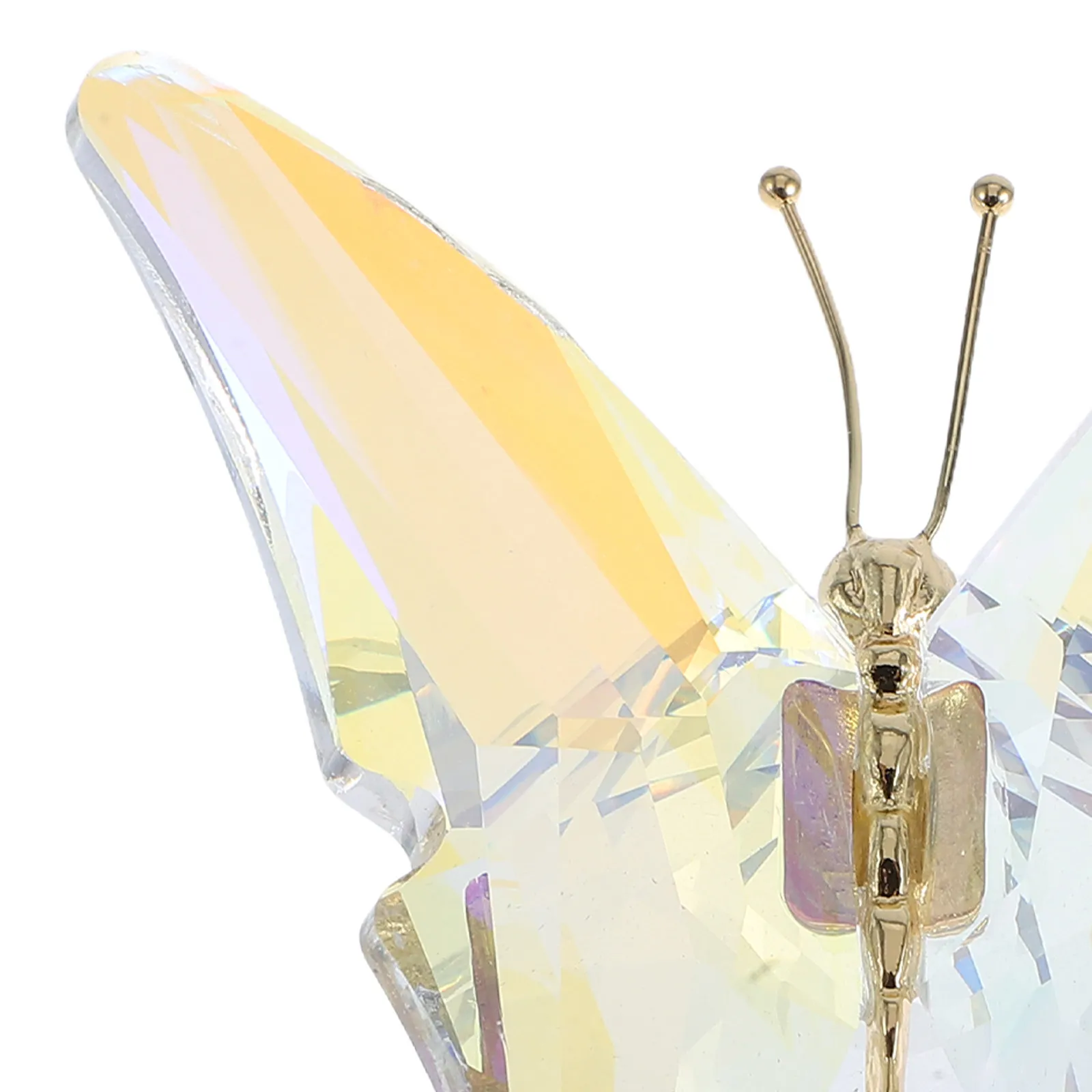 Crystal Butterfly Glass Ornament with Shimmer Finish for Living Room, Shelf & Desktop Animal Decoration