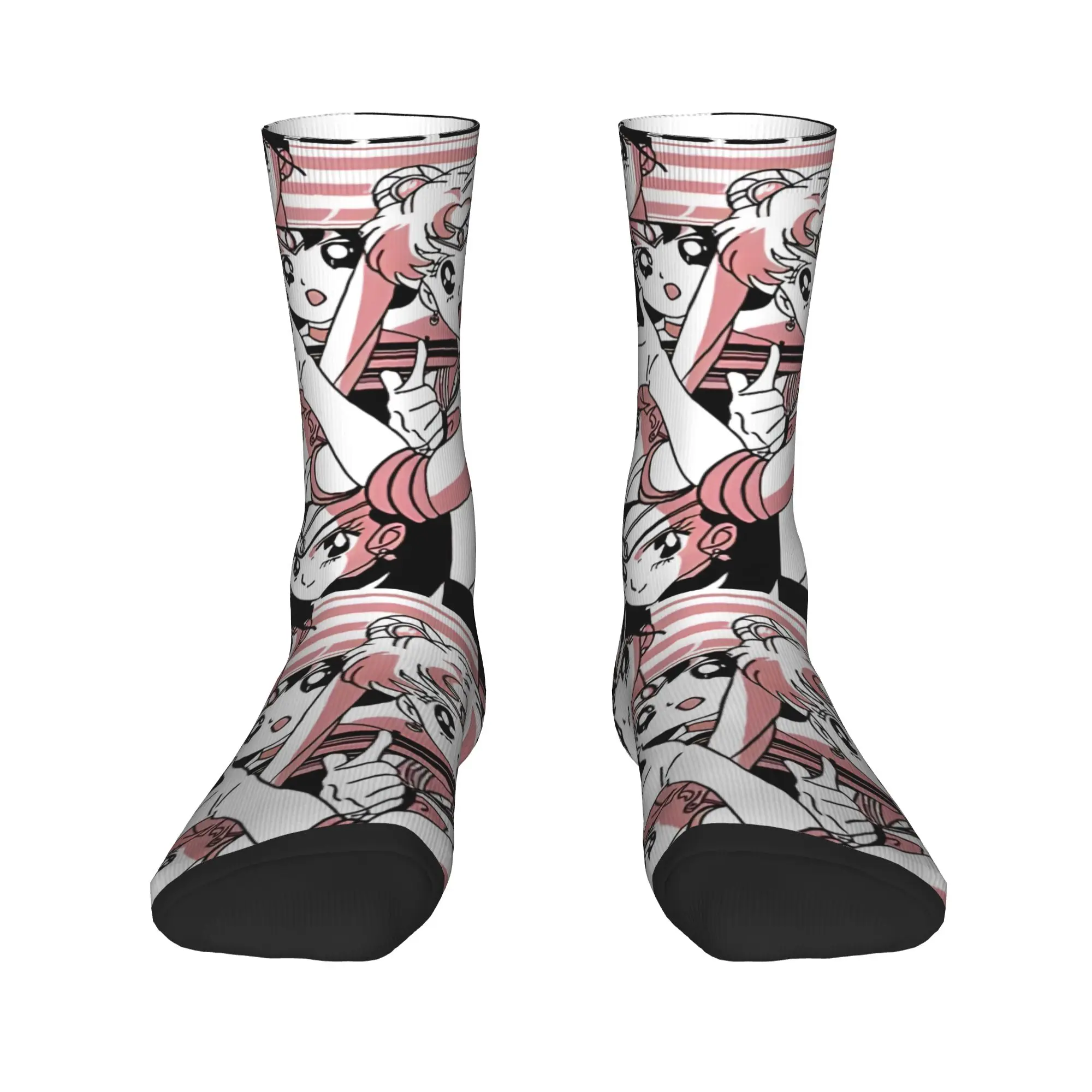 

Funny Sock Bandai Sailor Moon Anime Sailor Moon Aesthetic Hip Hop Quality Pattern Printed Men Crew Socks Casual Men's Socks