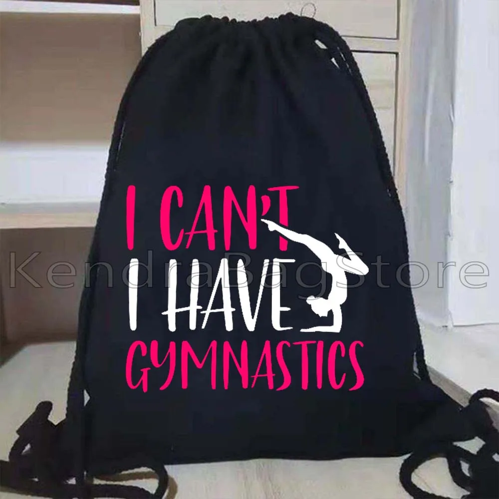 ศิลปะจังหวะ Tumbling ยิมนาสติก Acrobatics นักกายกรรมสาวปรับโยคะเต้นรํากระเป๋าเป้สะพายหลังกีฬากระสอบ String Bag