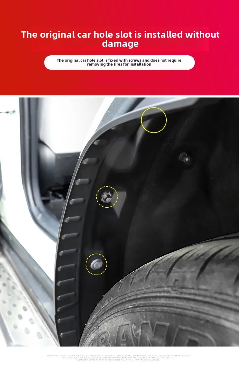 Für Toyota RAV4 XA50 2019 2020 ~ 2022 RAV 4 Hybrid 2 stücke Auto Hinterrad Anti-splash Schmutzfänger futter Kotflügel Außen Zubehör – Detail 3