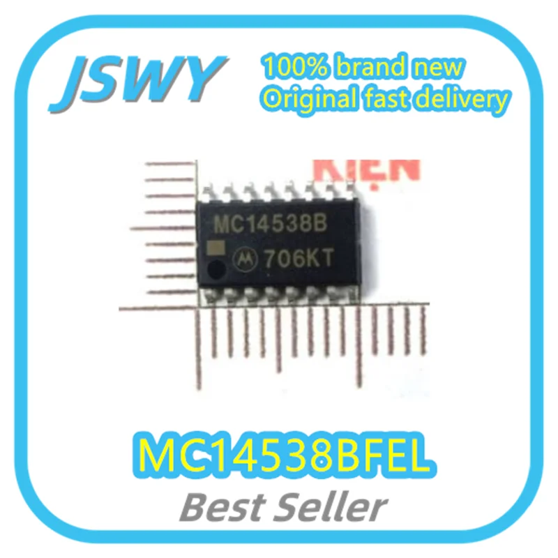 （10/50pcs）MC14538BFEL MC14538B SOP16 Monostable Multi-Harmonic Oscillator Brand New Original Ships Fast Genuine