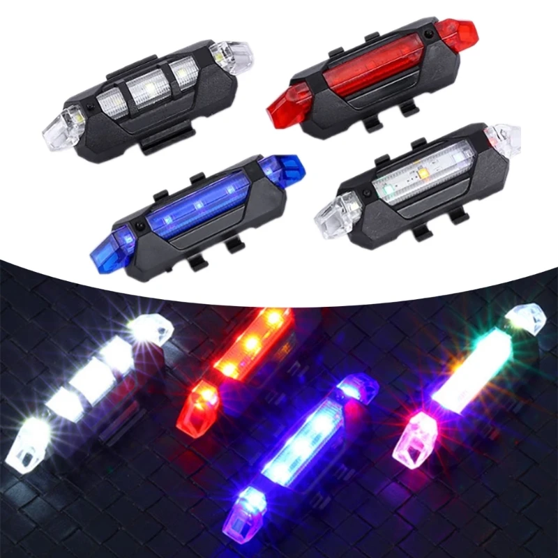 Bike Taillight, Bike Brake Rear Light, Bike Waterproof Rechargeable 7 Lighting Modes Safety Warning LED Bike Light 24BD