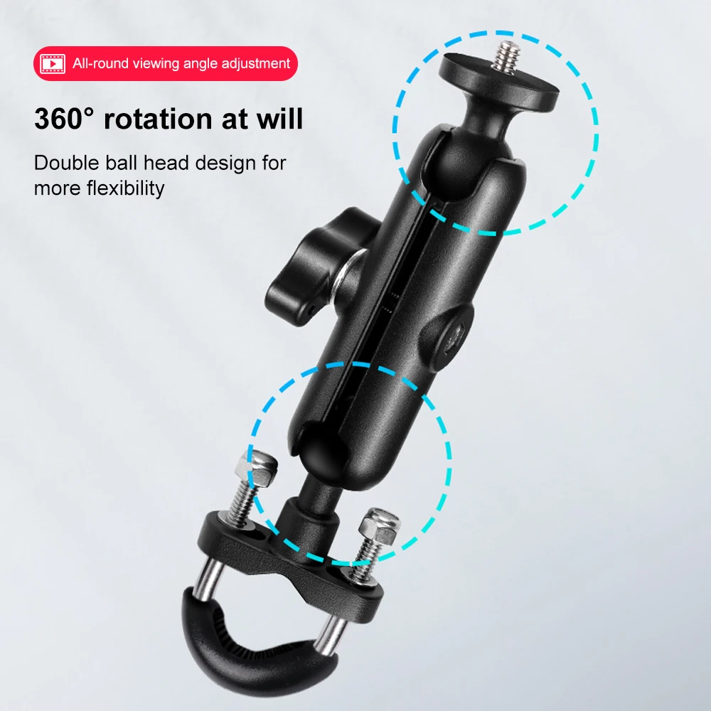 For GoPro 11 10 9 8 Motorcycle Bicycle Holder Handlebar Mirror Mount Bracket For SJCAM insta360 Phone Action Camera Accessories