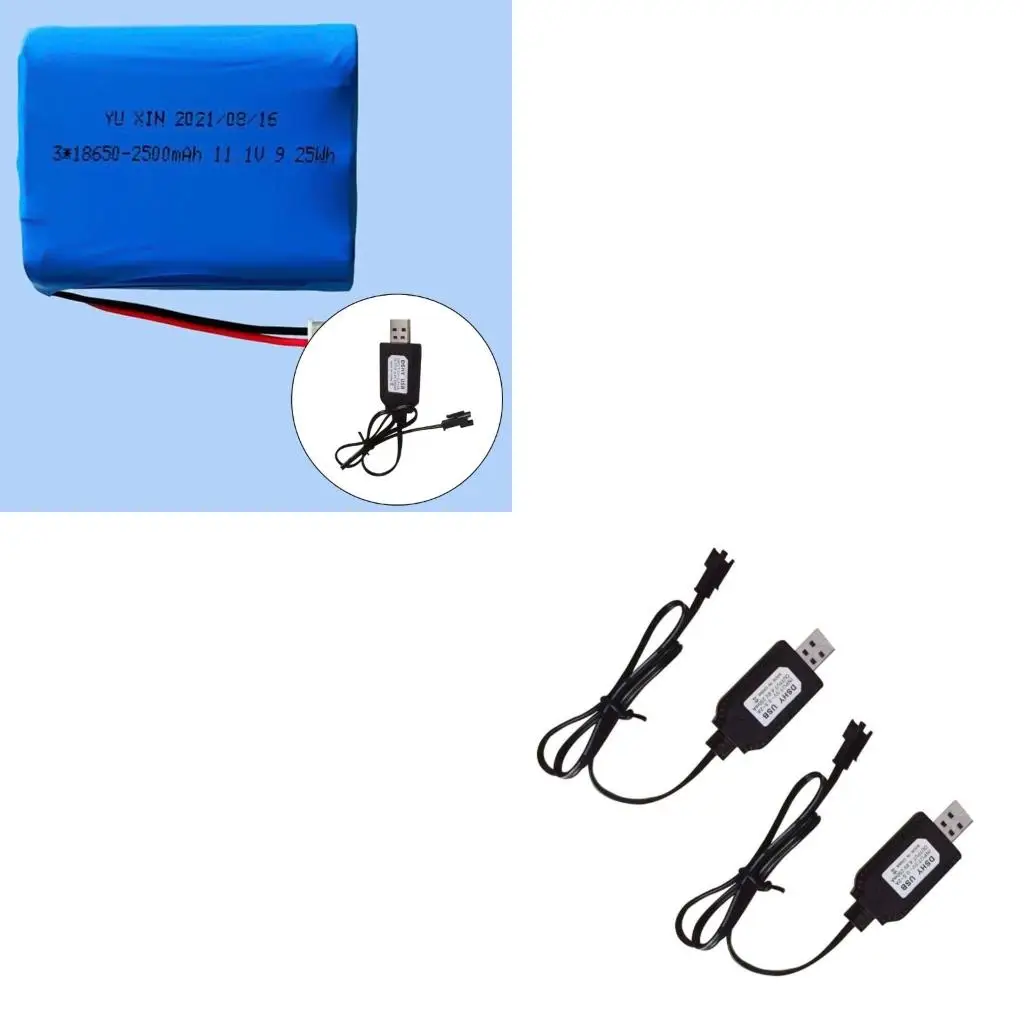 Комплект-из-2-usb-кабелей-48-В-с-разъемами-sm20-2p-и-защитой-от-перегрузок-для-nimh-аккумуляторов-в-автомобилях-и-грузовиках