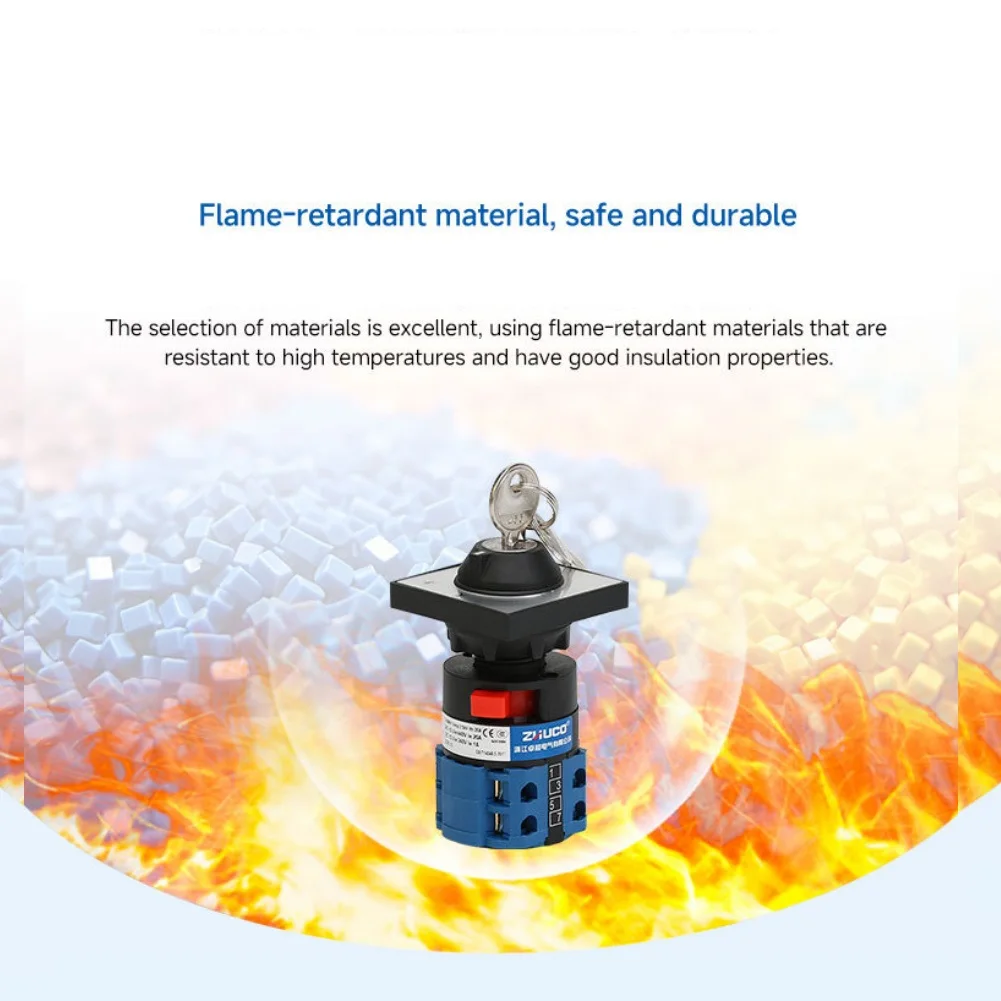For LW26 Control Devices Two Position Switch Rotary Switch As Show Long Lasting Electrical Switch Flame-retardant Material