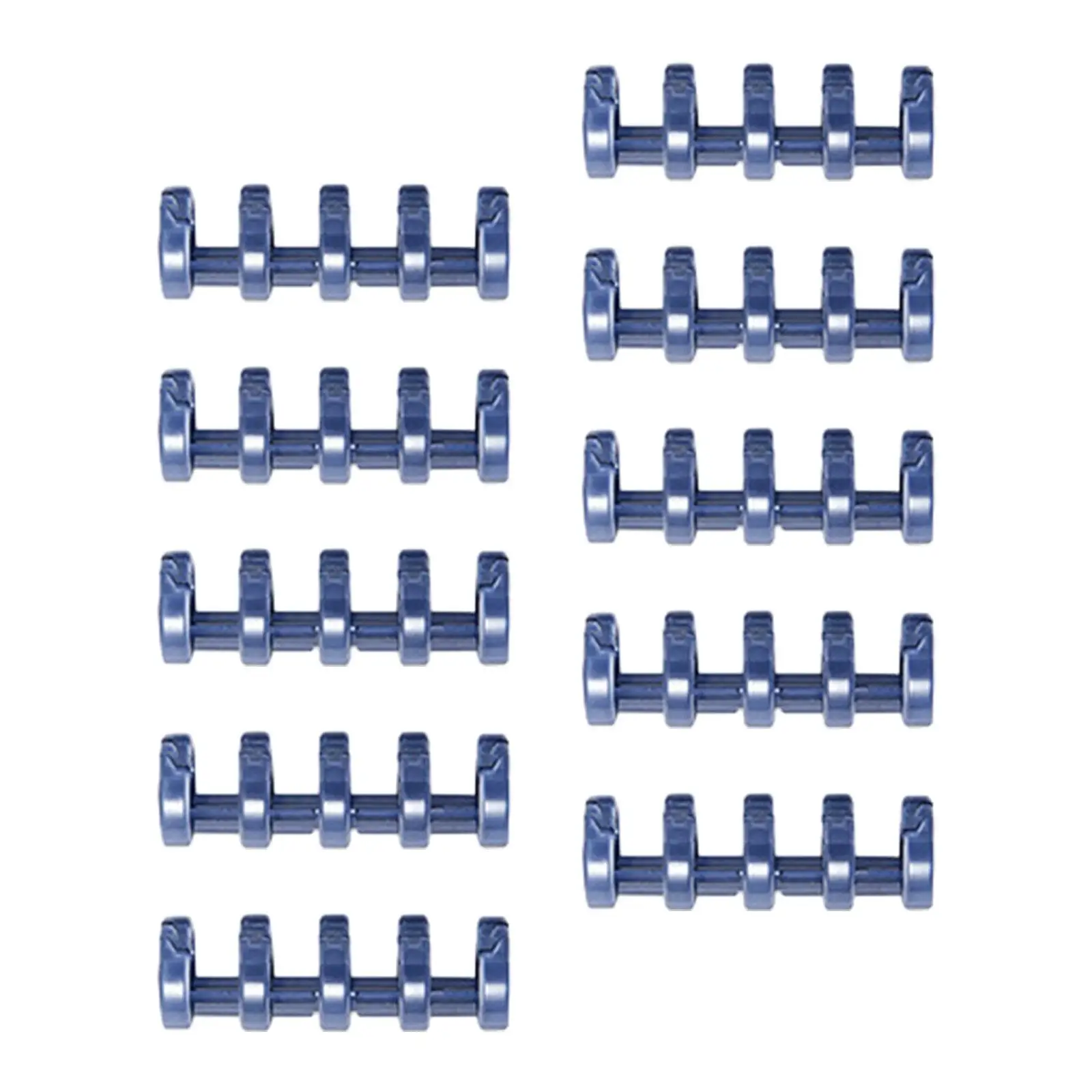 10Pcs Loose Leaf Binder Rings 5 Holes Book Rings for DIY Notebook Stationery