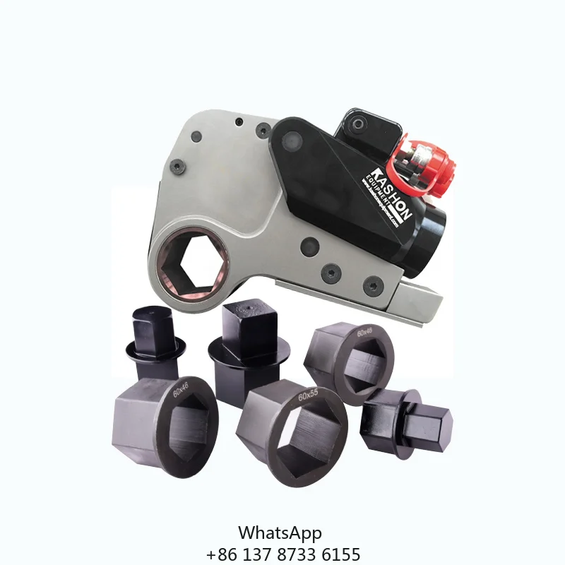 8XLCT 10452Nm CE Certified 10000psi 700bar Low Profile Hollow Hydraulic Torque Wrench