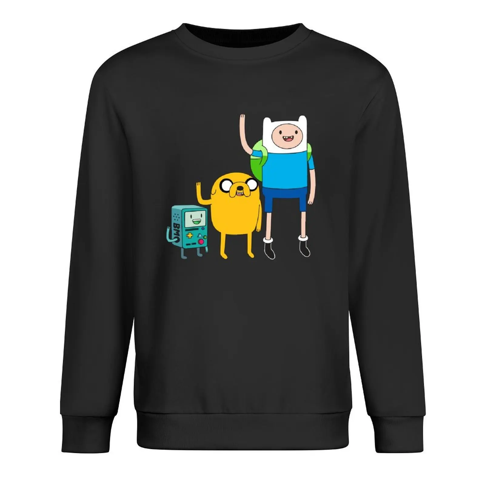 

Finn Jake BMO Pullover clothes for men graphic t shirts men fashion men men's sweat-shirt set new sweatshirt