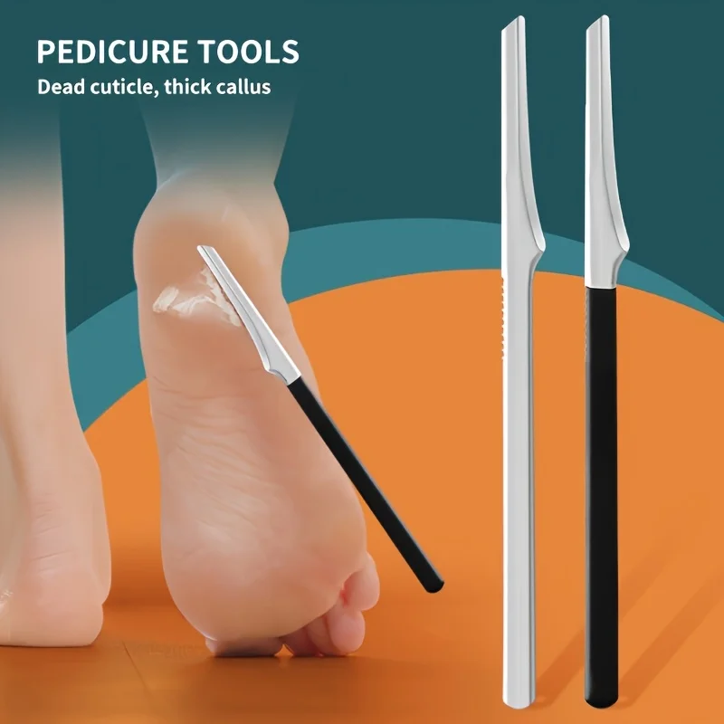 Pedicure Knife Tools , Professional Stainless Steel Foot Scrubber Dead Skin Remover ,Remove Dead Skin Scraping Pedicure Tools