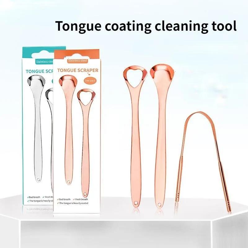 

3 шт./компл. скребок для языка, очиститель языка, профессиональный безопасный инструмент для чистки языка из нержавеющей стали для уменьшения неприятного запаха изо рта
