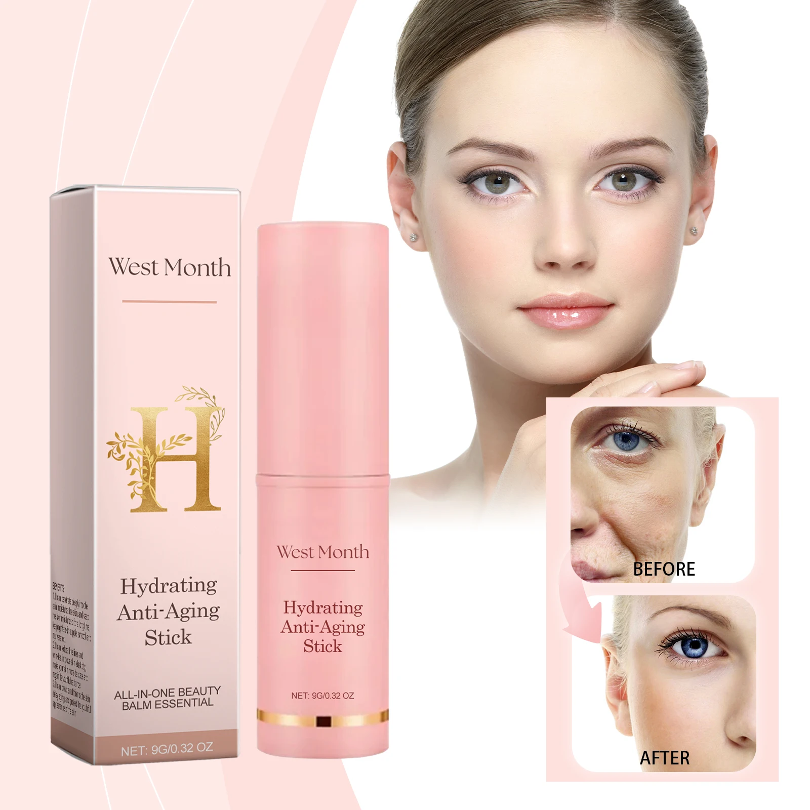 ترطيب متعدد بلسم عصا التجاعيد ترتد الكولاجين تحسين التجاعيد كريم عالمي مملة ترطيب عصا العناية بالبشرة الكورية